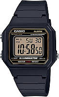 Мужские повседневные часы Casio Classic с кварцевым полимером, цвет: черный (модель: W-217H-9AVCF)