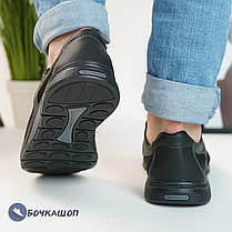 Літні чоловічі чорні кросівки з сітки, фото 3