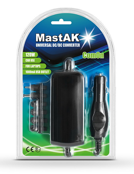 Автомобільний блок живлення для ноутбука MastAK MW-1224U12 ( 125W )