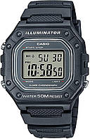 Gray Мужские классические кварцевые часы Casio W-218H-1AVCF с цифровым дисплеем