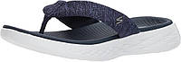 6 Navy/White Женские шлепанцы Skechers On-The-Go 600-Preferred