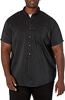 Big & Tall 5X-Large Black (Waterless) Мужская рубашка Dockers Classic Fit с коротким рукавом Signature Co