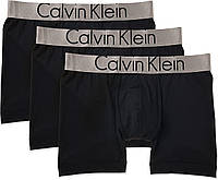 Small Black/Black/Black Набор из 3 трусов-боксеров Calvin Klein Men's Steel Micro