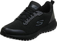 6.5 Wide Black Skechers Women's Squad Sr Food Service Shoe