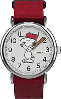 Snoopy Часы Timex унисекс x Peanuts 38 мм с тканевым ремешком