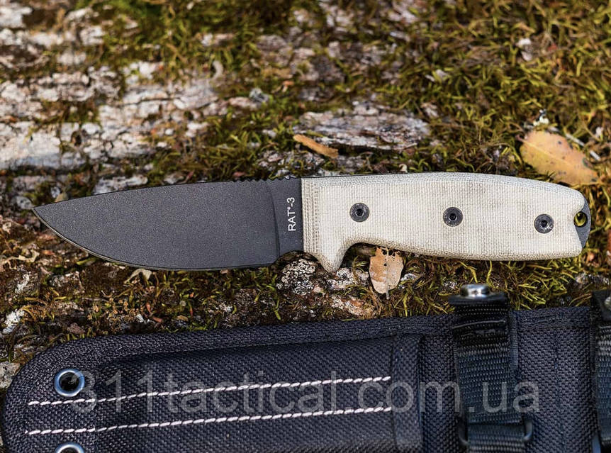 Туристический нож Ontario OKC Rat-3 черный: продажа, цена в Киеве