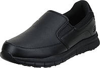 11 Black Polyurethane Мужские туфли Skechers Nampa-Groton Food Service