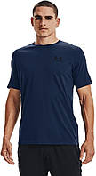 Чоловіча футболка Under Armour у спортивному стилі з короткими рукавами на ліві груди