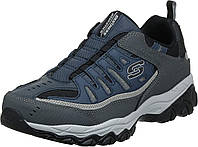 7.5 X-Wide Navy/Gray Мужские лоферы Skechers Afterburn M. Fit Wonted