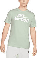Seafoam/White X-Large Мужская спортивная одежда Nike «Просто сделай это». Футболка