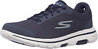 9.5 X-Wide Navy/Blue Мужские кроссовки для ходьбы Skechers Gowalk 5 Qualify-Athletic Mesh Lace Up Perform