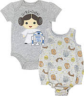 STAR WARS Princess Leia Infant Baby Girls Bodysuit Romper без рукавов Set