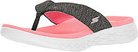 10 Charcoal/Hot Pink Женские шлепанцы Skechers On-The-Go 600-Preferred