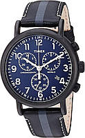 Black/Gray Stripe/Blue Годинник Timex Weekender Chronograph 40mm