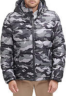 Standard XX-Large Grey Camouflage Мужская пуховая куртка с капюшоном Tommy Hilfiger
