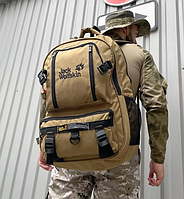 Тактический рюкзак Jack Wolfskin горчичный военный армейский походный универсальный многофункциональный КМ