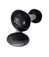 Гантелі вінілові пара LiveUp VINYL DUMBBELL EGG HEAD (LS2001-4)