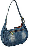 Жіноча джинсова сумка Fashion jeans bag Синій (Jeans8031 blue), фото 4