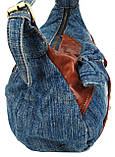Жіноча джинсова сумка Fashion jeans bag Синій (Jeans8031 blue), фото 6
