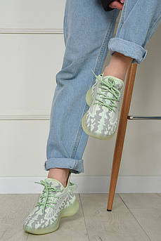 Кросівки жіночі текстильні салатового кольору                                                        154850M
