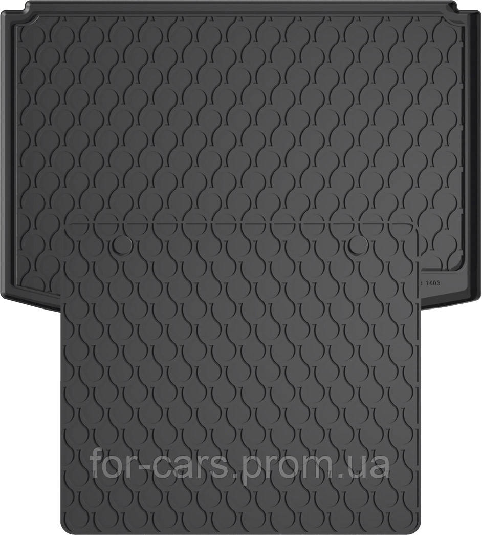 Гумові килимки в багажник Gledring для Mazda CX-3 (mkI) 2015-2021 (багажник із захистом) (GR 1603-1998)