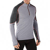 Термофутболка Smartwool PhD Light 1/4 Zip Light Grey XL Smart Wool (1033-SW 14014.039-XL)