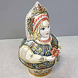 Статуетка фігурка Б/К Штоф Матрішка кольорова із золотом, фото 6