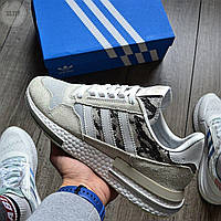 Белые мужские кроссовки Adidas ZX 500 RM White Camo