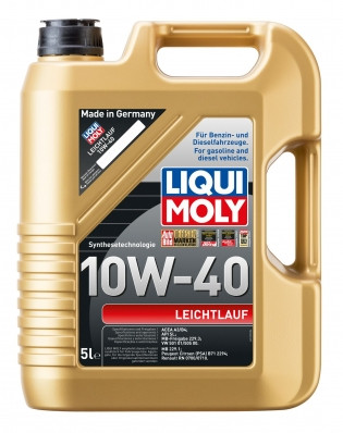 Liqui Moly Leichtlauf 10W-40 5 л, (9502) моторна олива, фото 1