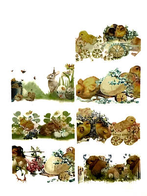 Термозбіжна ПВХ рукав-етикетка "Кролики та курчатка"