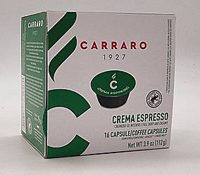 Кава в капсулах Carraro A Modo Mio Crema Espresso 16 шт. Італія