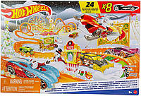 Адвент-календар Гот Вілс набір із машинками Hot Wheels Advent Calendar Mattel HCW15 оригінал