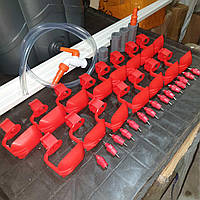 КОМПЛЕКТ НИППЕЛЬНОГО ПОЕНИЯ  - "ПОЛНЫЙ - 3"- (105 ГОЛОВ ВЗРОСЛОЙ ПТИЦЫ ИЛИ 210 МОЛОДНЯКА) - КВАДРАТ