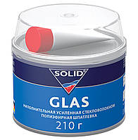 Шпатлевка наполнительная полиэфирная усиленная стекловолокном Solid Glas, 210 г