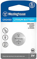 Литиевая батарейка Westinghouse Lithium таблетка CR2450 3 В 1 шт/уп blister