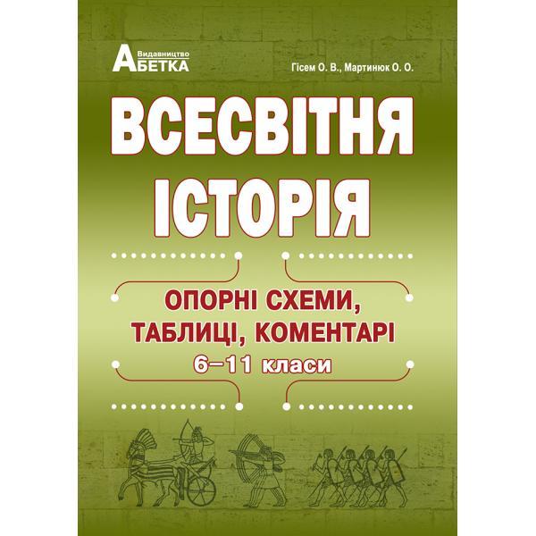 Всесвітня історія. Опорні схеми, таблиці, коментарі