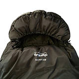 Зимовый спальний мішок ковдра Tramp Shypit 500 Regular з капюшоном правий олива 220/80 (UTRS-062R-R) S, фото 7