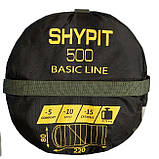Зимовый спальний мішок ковдра Tramp Shypit 500 Regular з капюшоном правий олива 220/80 (UTRS-062R-R) S, фото 9