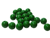 Бусины Finding Шар круглые глянцевые Зелёные 14 мм диаметр Цена за 1 штуку