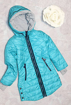 Модне демісезонне пальто на дівчинку, весна осінь 134