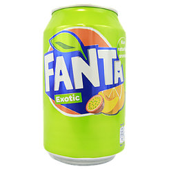 Напій газований екзотик Фанта Fanta exotic 330ml 24шт/ящ (Код: 00-00013476)