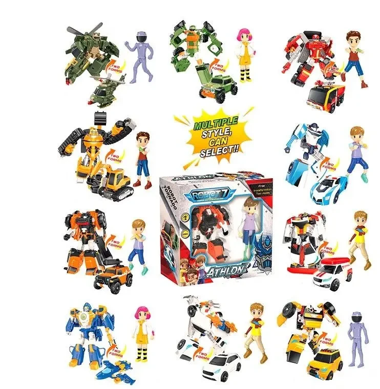 Трансформер Q 1916  10 видів, світло, в коробці, фото 1