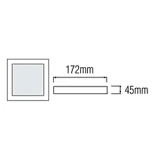 Світлодіодний світильник CARLA-24/SQ 24W 4200К, фото 2