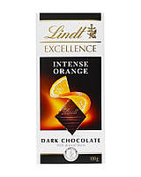 Шоколад чорний з апельсином і мигдалем Lindt Excellence Orange Intense Dark, 100 г