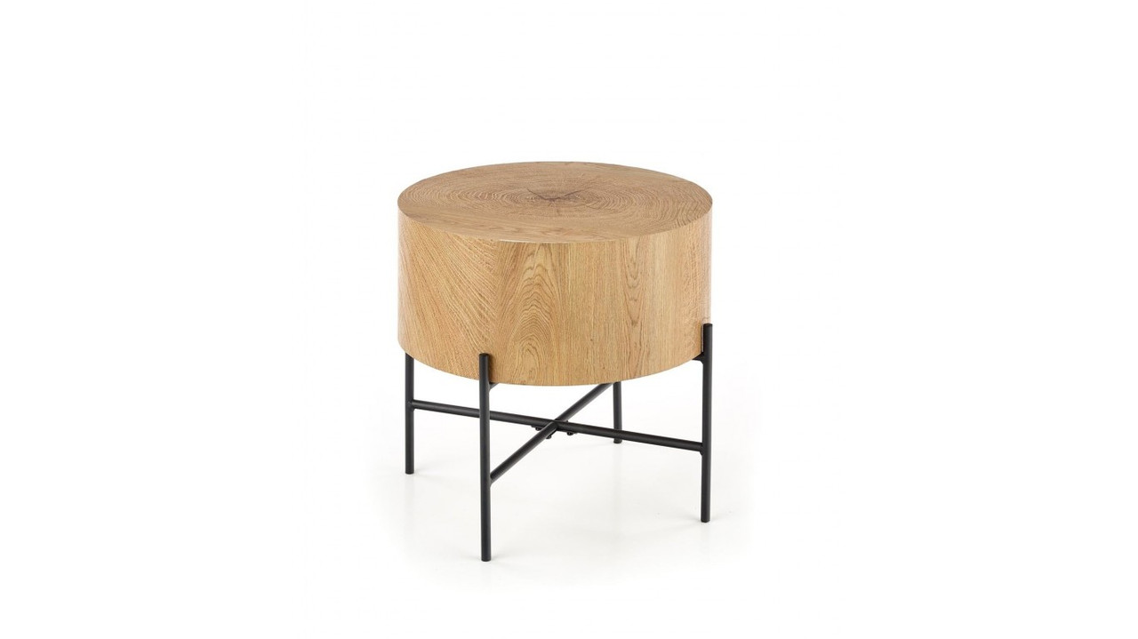 Журнальний стіл Brooklyn-s 45x45 чорний Halmar, фото 1