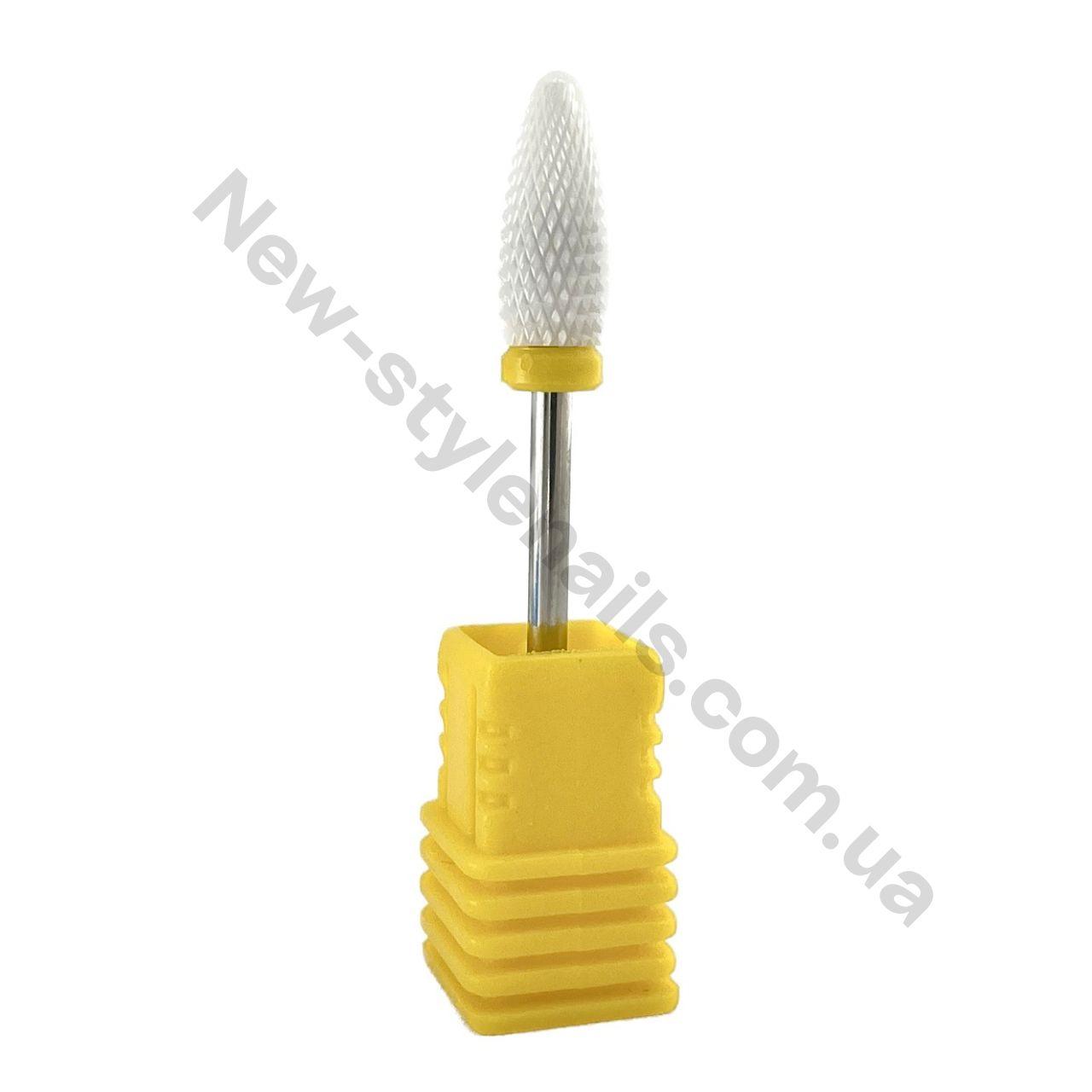 Насадка для фрезера керамічна, конус (жовта)Flame Bit XF-№50