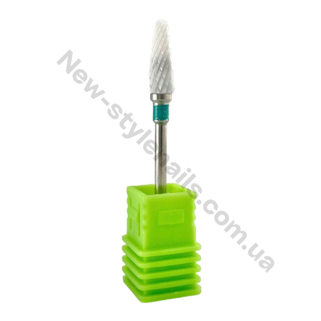 Насадка керамічна куля тонка з насічкою ,салатова  Flames C-№47