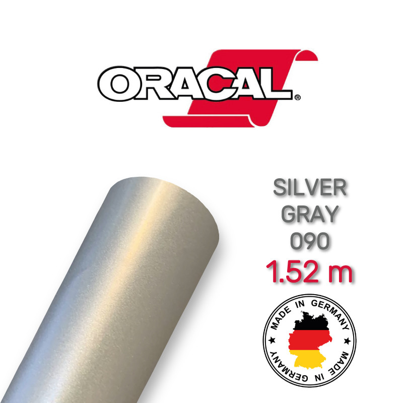 Oracal 975 090 Brushed Premium Structure Cast Silver Gray, фото 1