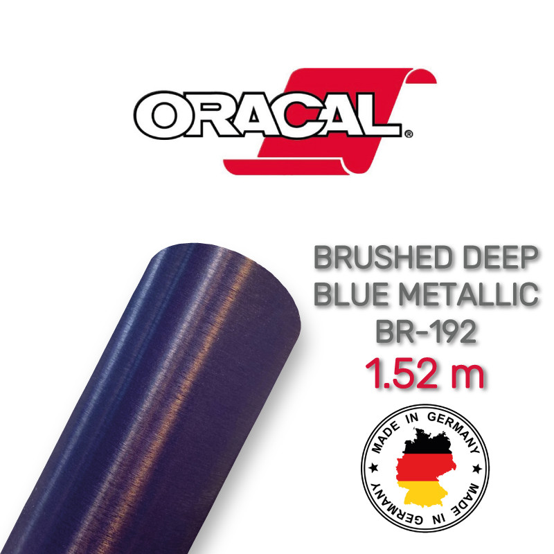 Oracal 975 Brushed Premium Structure Cast Deep Blue Metallic, фото 1
