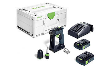 Акумуляторний дриль-шуруповерт Festool CXS 18 C 3,0-Plus